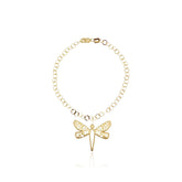 Pulsera Libélula Mexicanizada Dorada - Tanya Moss